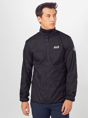 JACK WOLFSKIN Giacca outdoor in nero