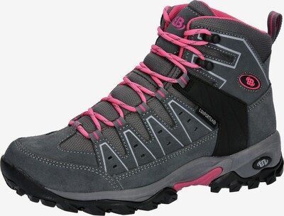 Brütting Boots 'Mount Pinos' in anthrazit / pink / schwarz, Produktansicht