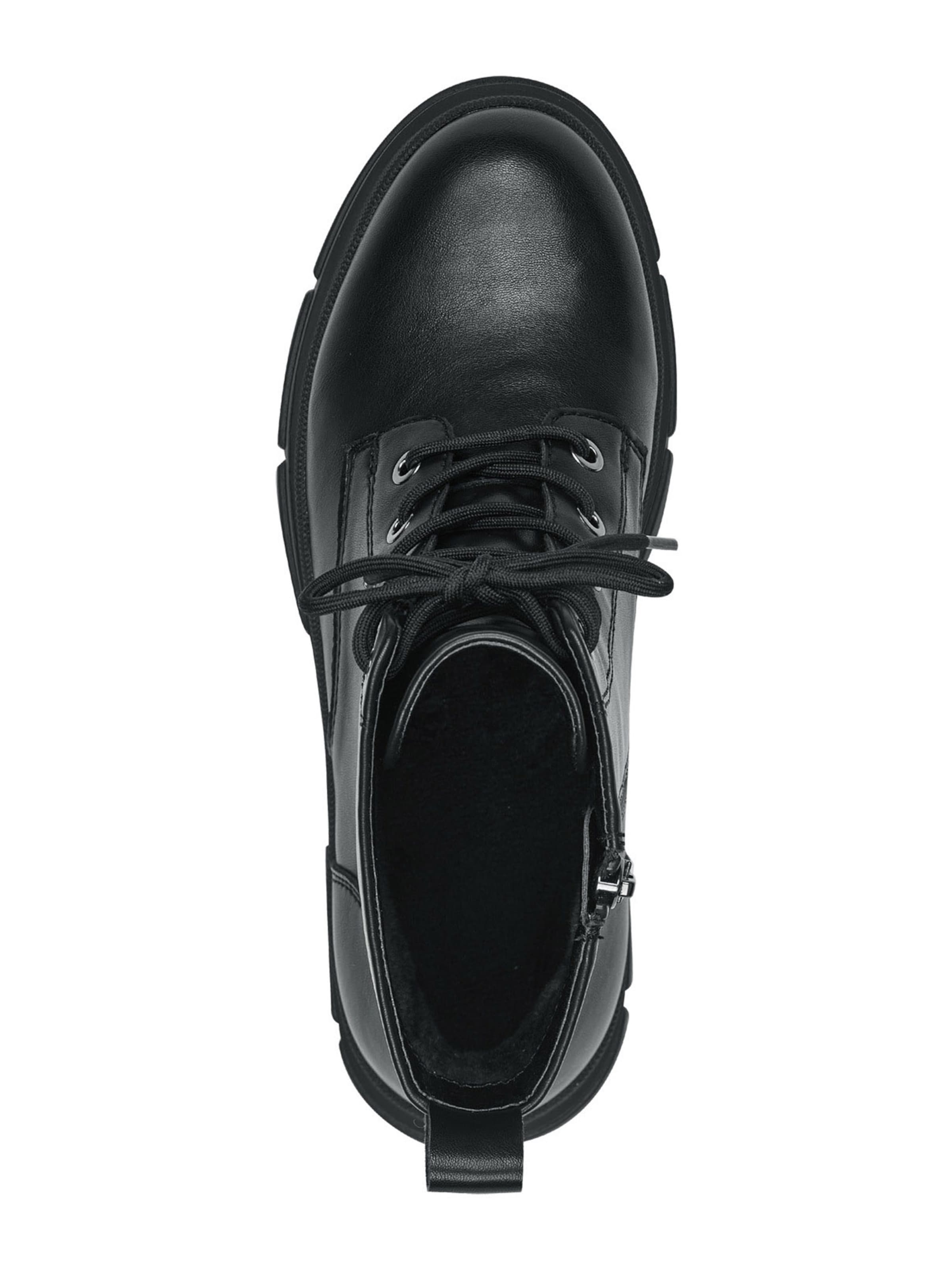 Tamaris Fűzős rövid szárú csizmák - fekete