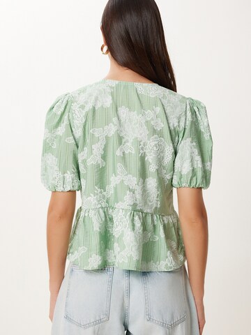 Happiness İstanbul Blus i grön