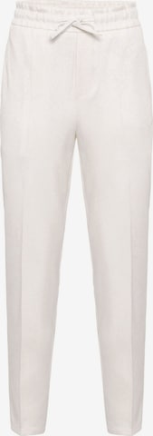 Antioch Loose fit Trousers with creases in White: front