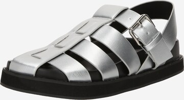 Sandalo 'Bea' di TOPSHOP in argento: frontale