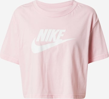 T-shirt Nike Sportswear en rose : devant