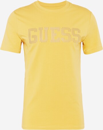GUESS Tričko – žlutá: přední strana