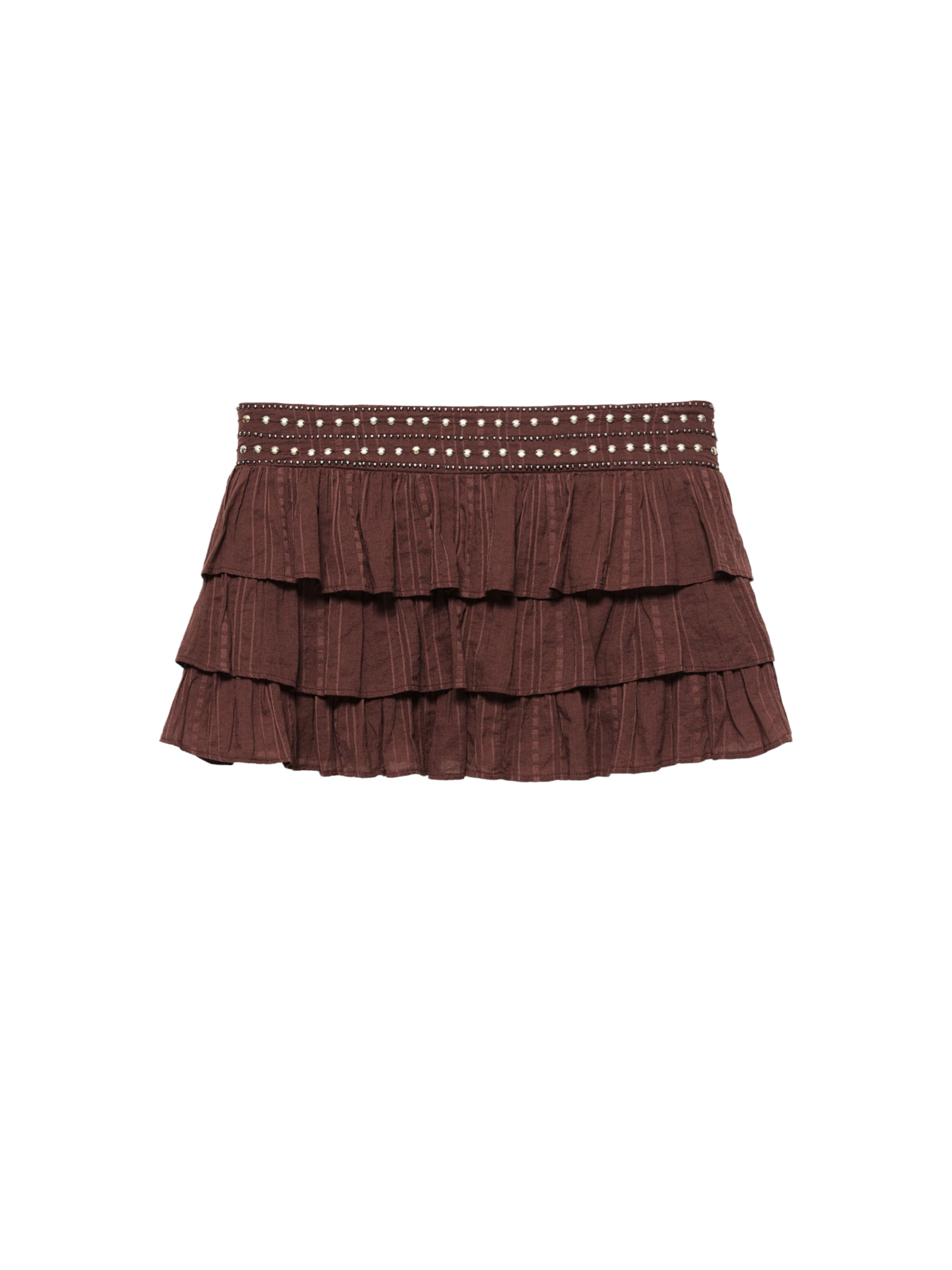 Pull&Bear Spódnica w kolorze brązowy