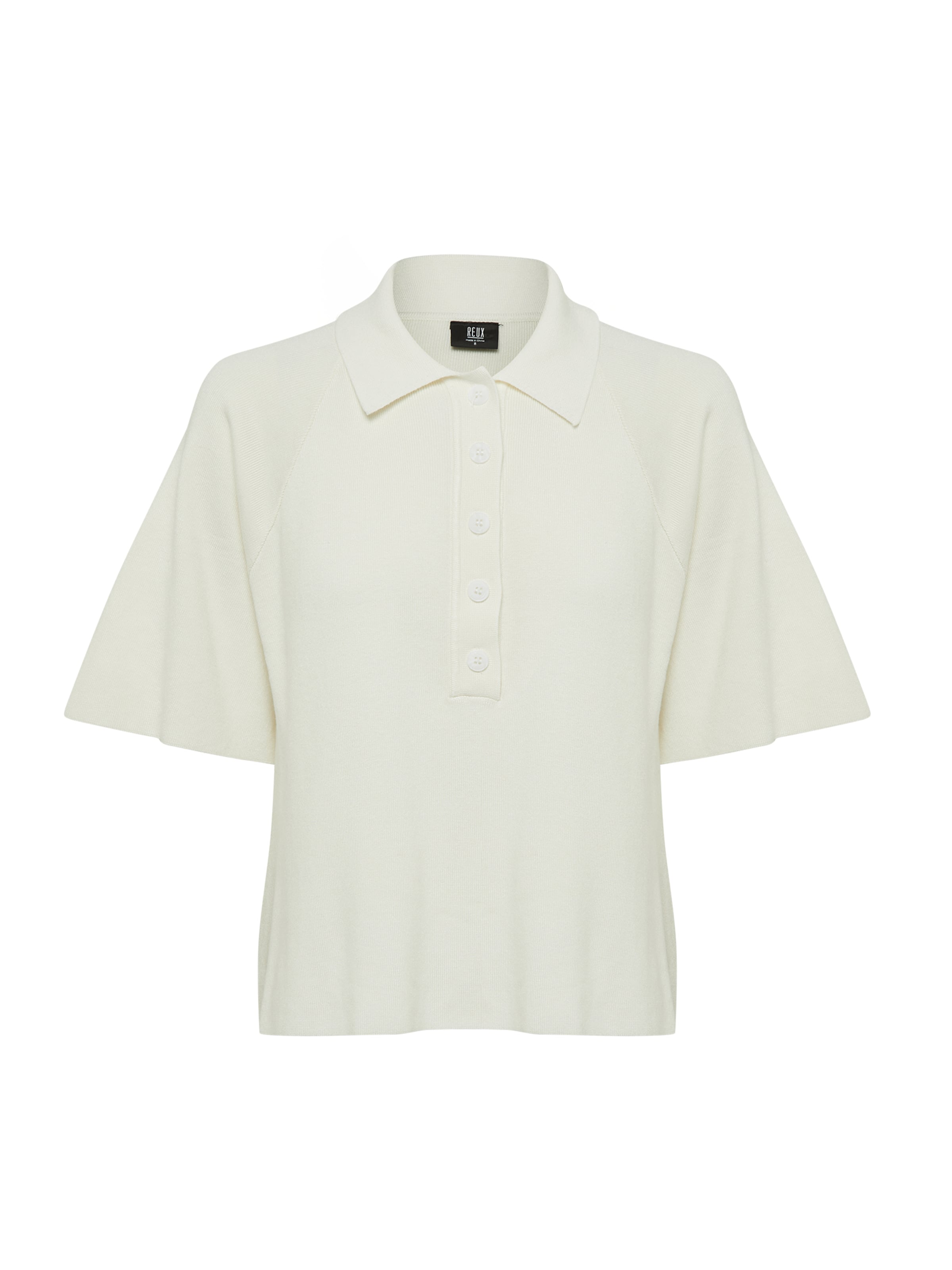 REUX T-shirt 'MAC' i vit: framsida