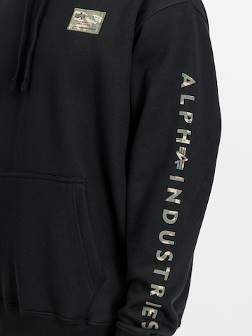 Sweat-shirt ALPHA INDUSTRIES en noir