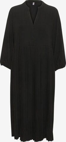 CULTURE - Vestido camisero 'Betty' en negro: frente