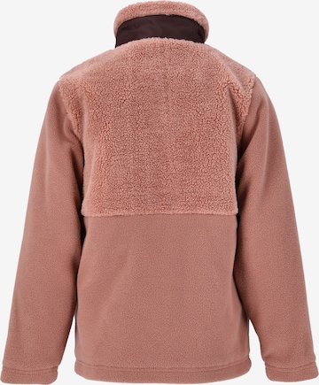 ZigZag Fleece Jacket 'Dundo' in Pink