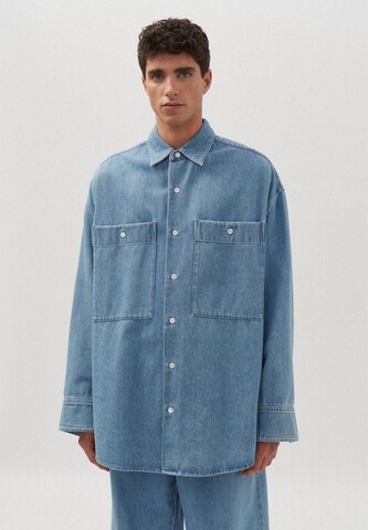 Studio Seidensticker Comfort fit Button Up Shirt 'Studio' in Blue