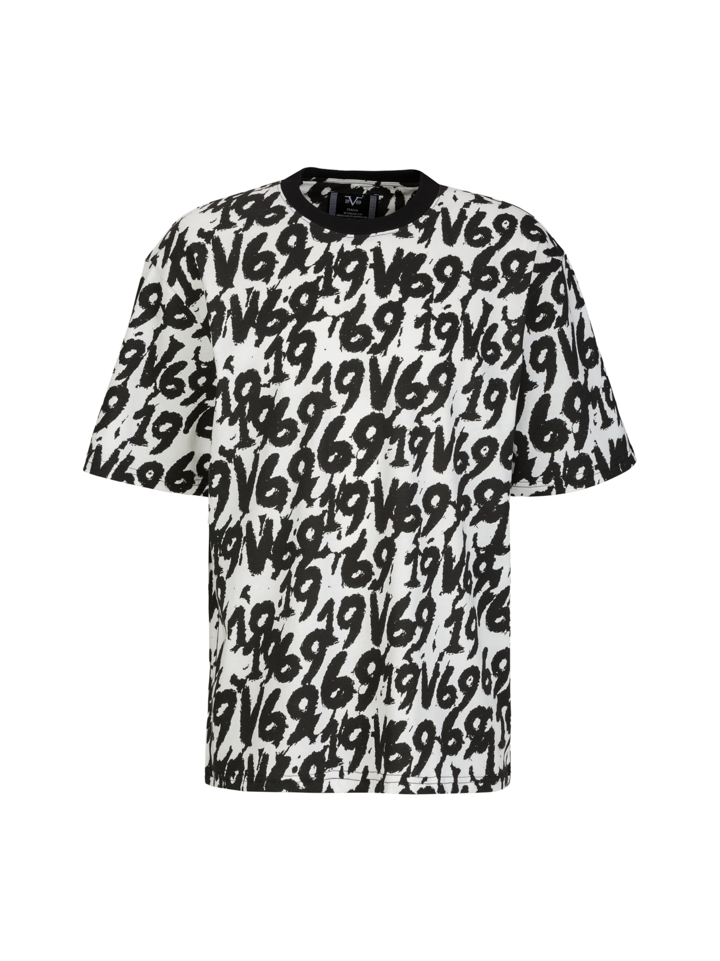 Maglietta di 19V69 ITALIA in bianco: frontale