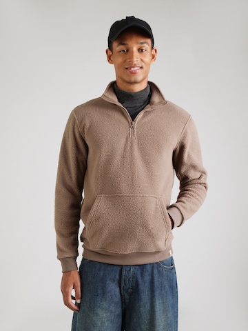 Only & Sons Sweatshirt 'ONSEMILIO' in Brown: front