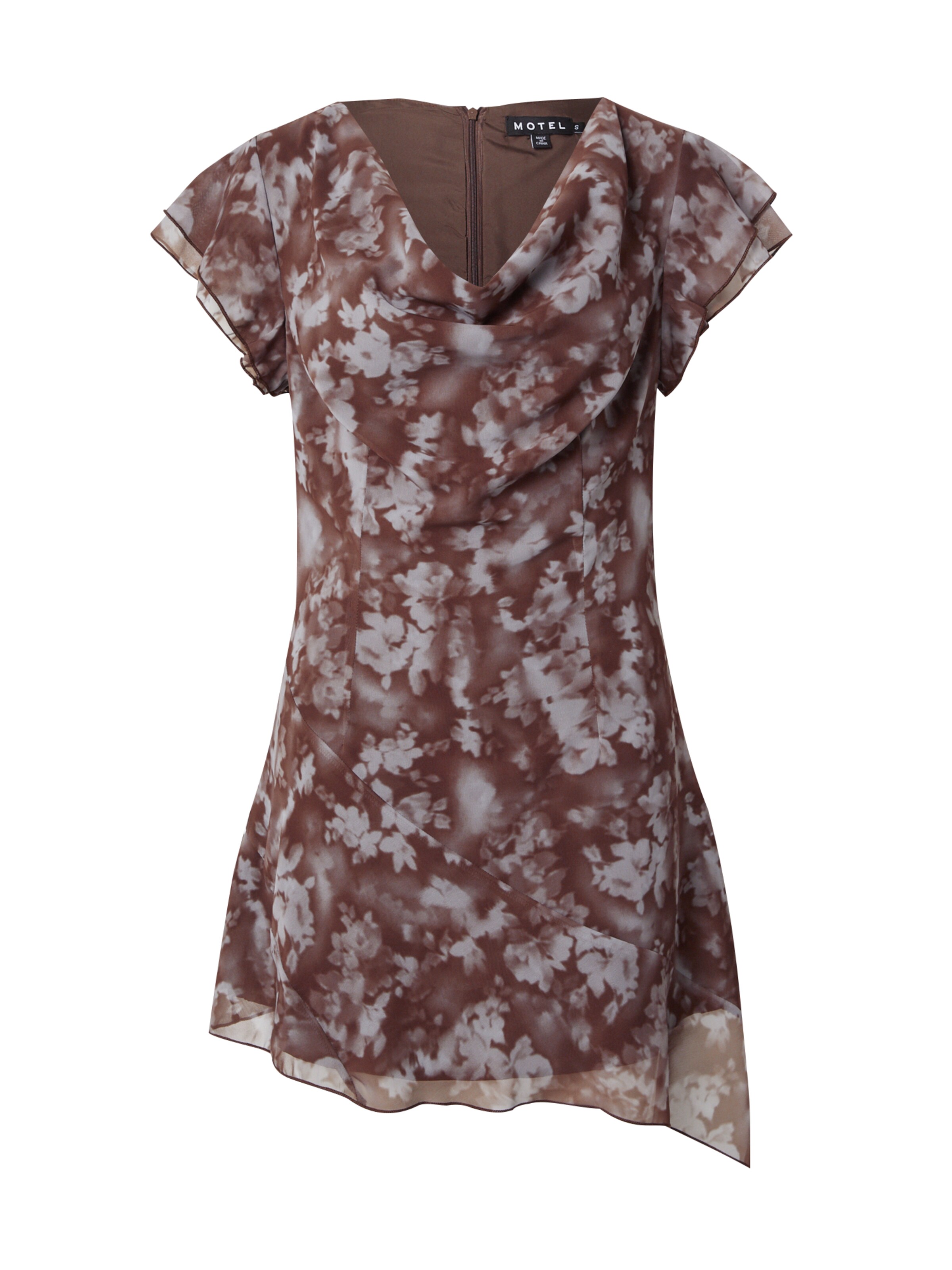 Motel Kleit 'VALENCIA', värv pruun: eest vaates