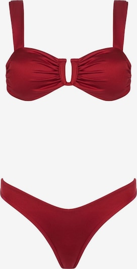 Acuarela Brand Bikini 'Royale U Brazilian Bikini Set' koossa S värissä rubiininpunainen, Tuotenäkymä