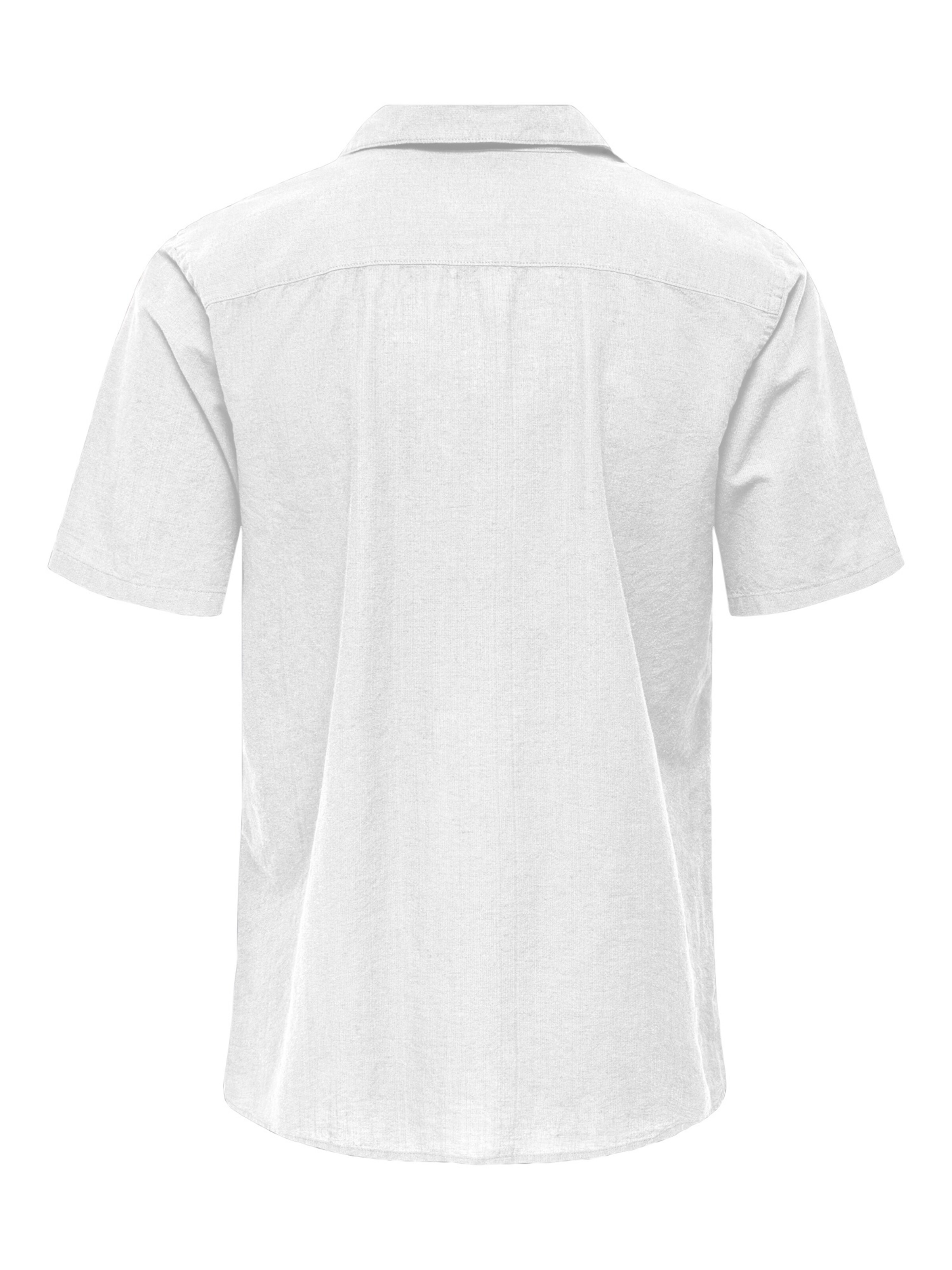 Coupe slim Chemise 'Cantley' Only & Sons en blanc