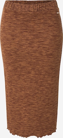 TOM TAILOR DENIM Skirt in Brown: front