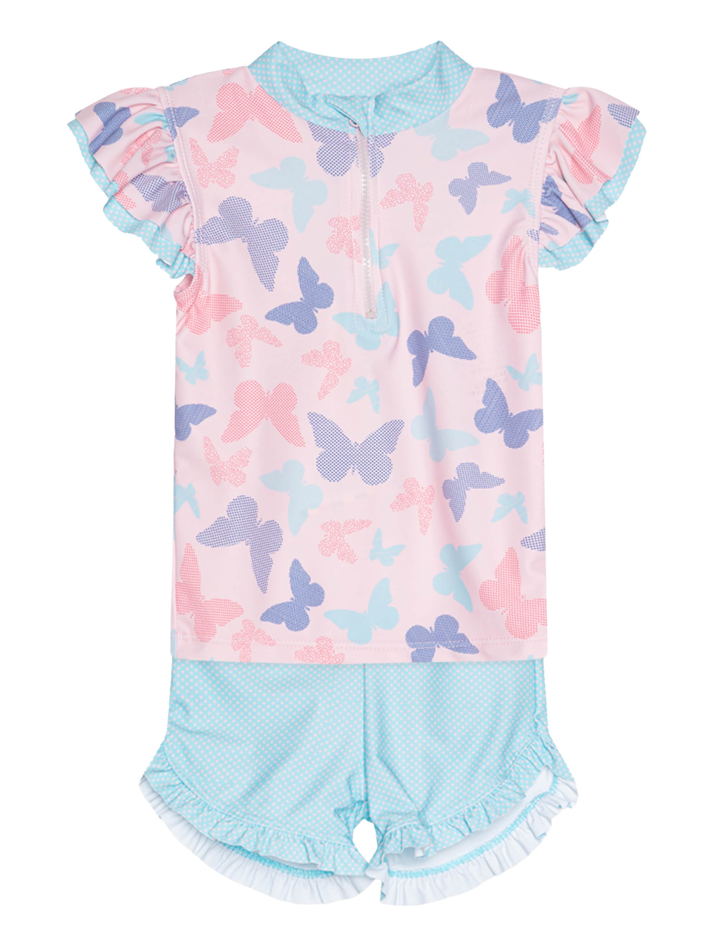 PLAYSHOES UV-bescherming in de kleur Navy / Lichtblauw / Rosa / Rood, Productweergave