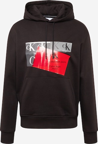 Calvin Klein Jeans Sweatshirt in Black: front