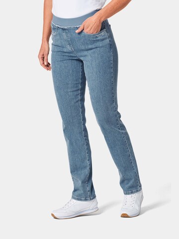 Goldner Regular Jeans Louisa in Blau: predná strana