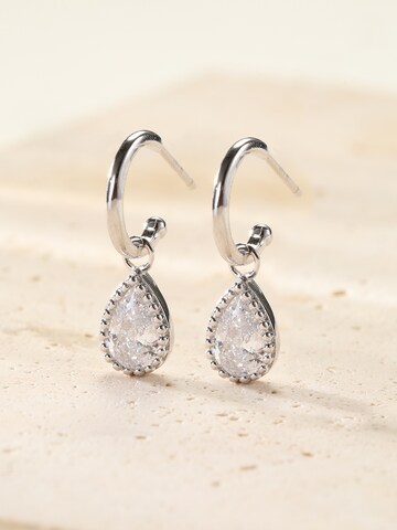 Hey Happiness Ohrringe 'April Birthstone' in Silber