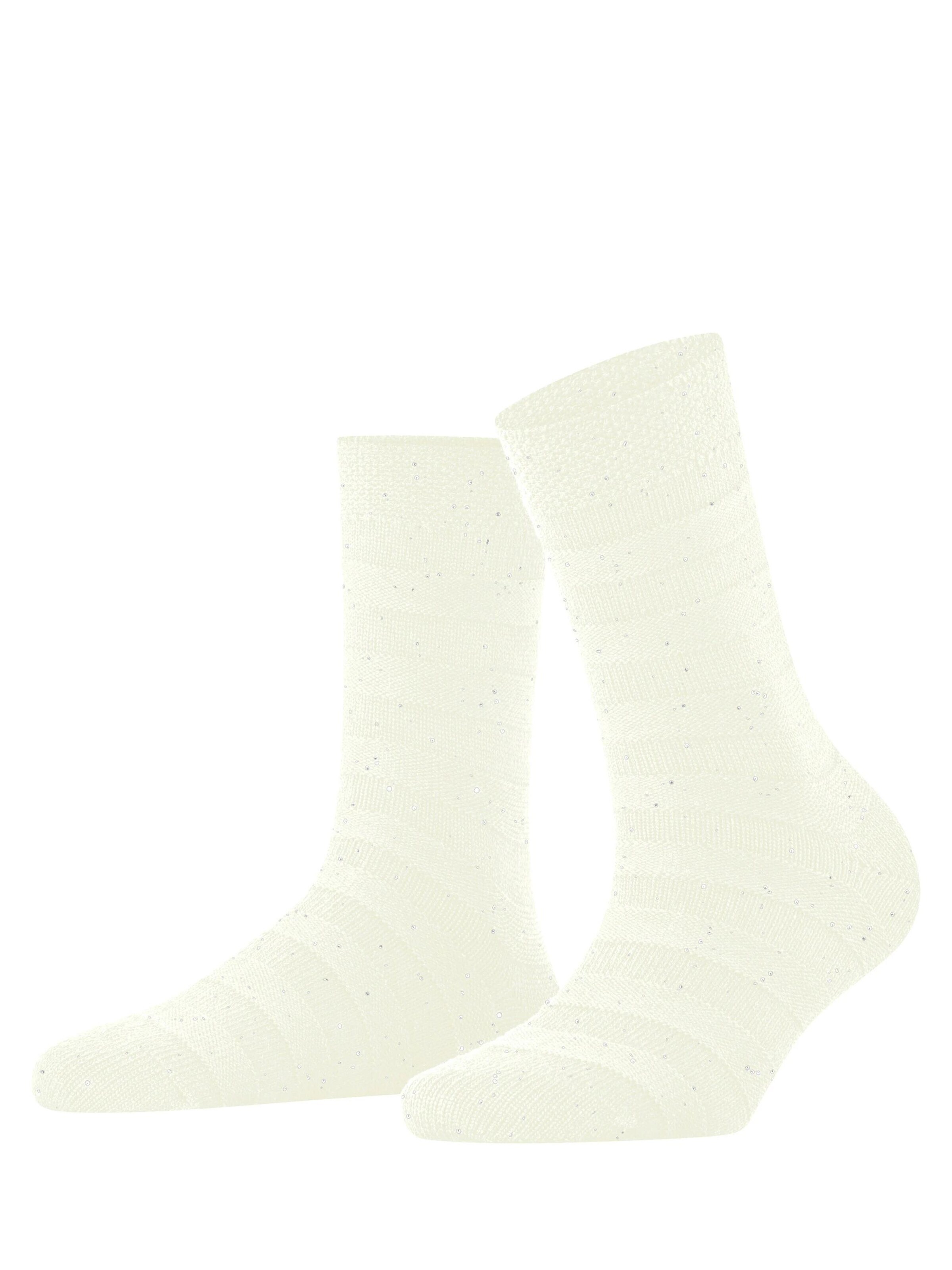 FALKE Socken 'Sparkle Stripes'‌‌‌‌‌ in Weiß: Vorderseite