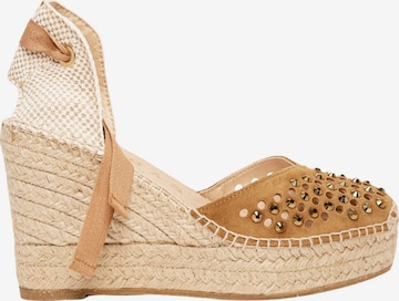 Alhamas Slingpumps 'Alpargata Cuña' in Beige: Vorderseite