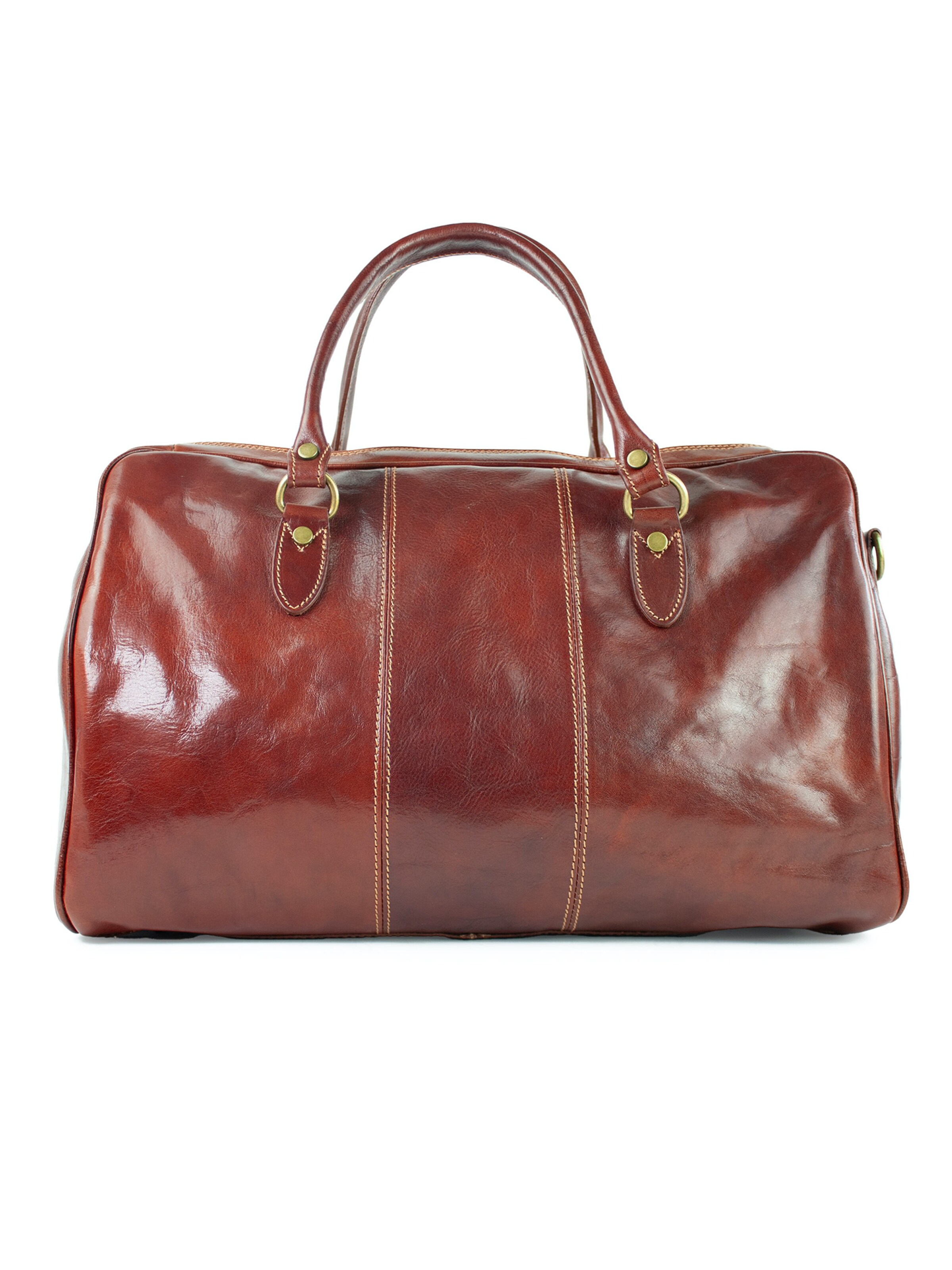 lePelou - Bolsa de fin de semana 'MATTEO' en marrón: frente