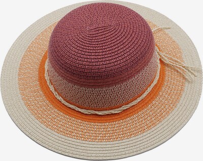 MAXIMO Hat in Cream / Orange / Ruby red, Item view