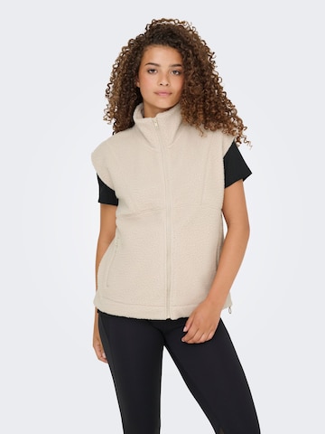 Gilet de sport 'ONPMon' ONLY PLAY en beige : devant