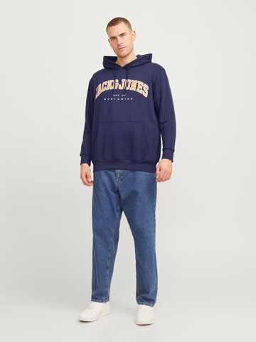 Jack & Jones Plus Μπλούζα φούτερ 'JJECaleb' σε μπλε