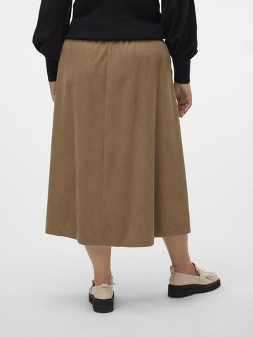 Vero Moda Curve Rok 'VILJA' in Bruin