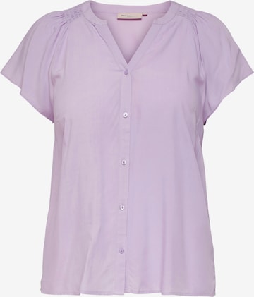 Camicia da donna 'Kria' di ONLY Carmakoma in lilla: frontale