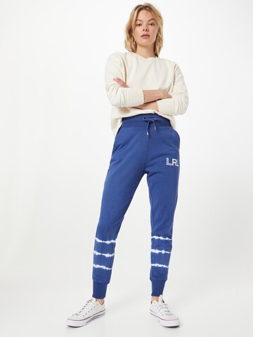 Lauren Ralph Lauren Tapered Trousers 'BARRIC' in Blue