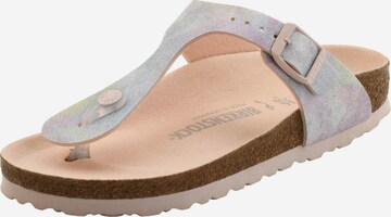 BIRKENSTOCK T-Bar Sandals in White: front