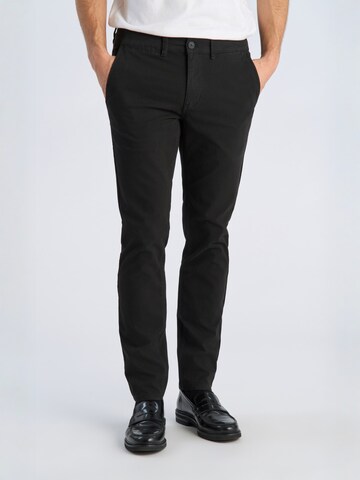 Lindbergh - Slimfit Pantalón chino en negro