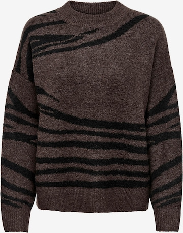 JDY Sweater 'JDYLincon' in Brown: front