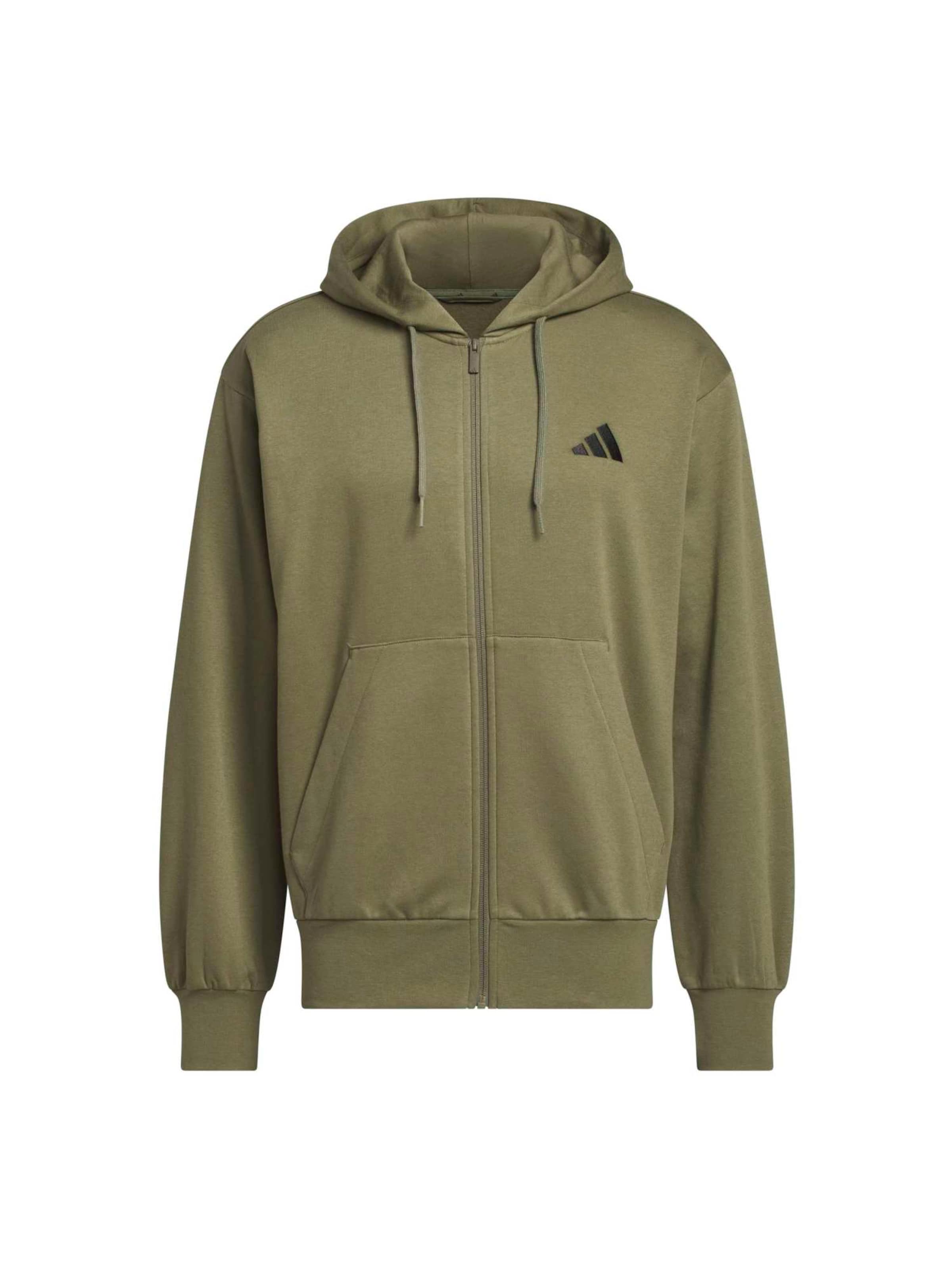 ADIDAS SPORTSWEAR Sportsweatjacke in XS in oliv / schwarz, Produktansicht