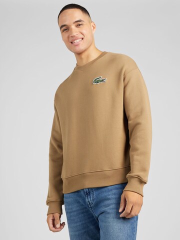 LACOSTE Sweatshirt in Brown: front