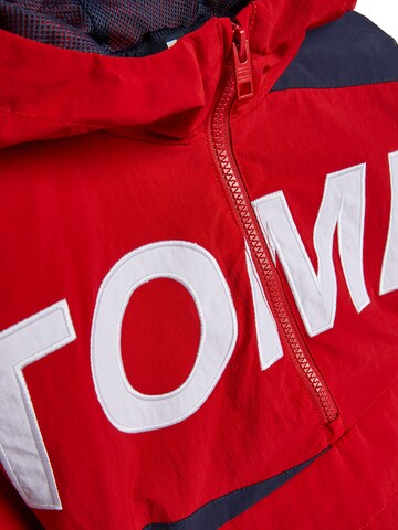 TOMMY HILFIGER Between-Season Jacket 'Hero Popover' in Red