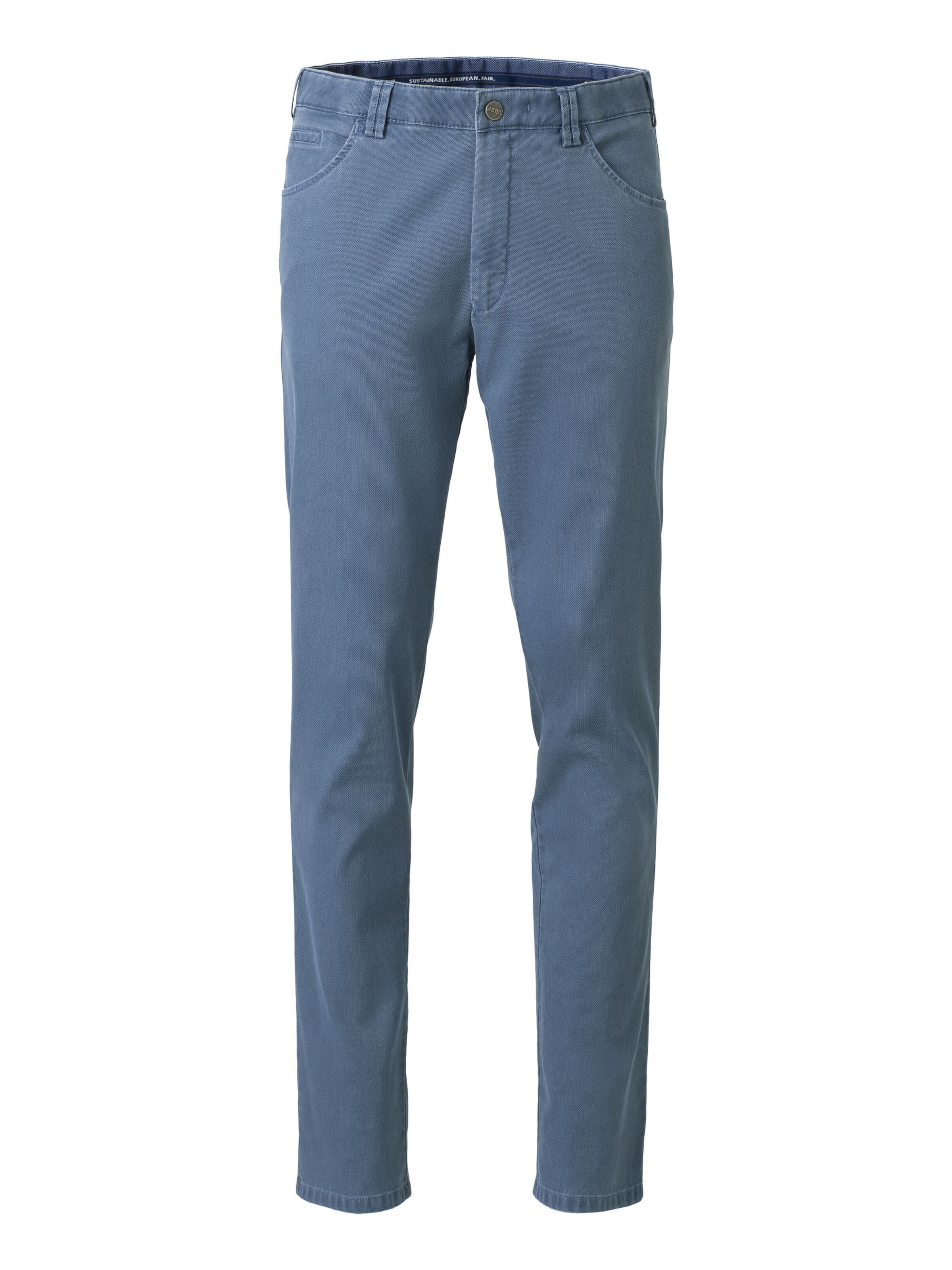 MEYER Regular Chinohose 'Dublin' in Blau: Vorderseite