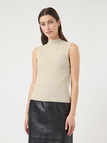 Tops en tricot 'YASTrimay' YAS en gris : devant