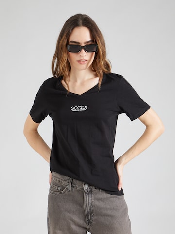 Soccx - Camiseta 'HAP:PY' en negro