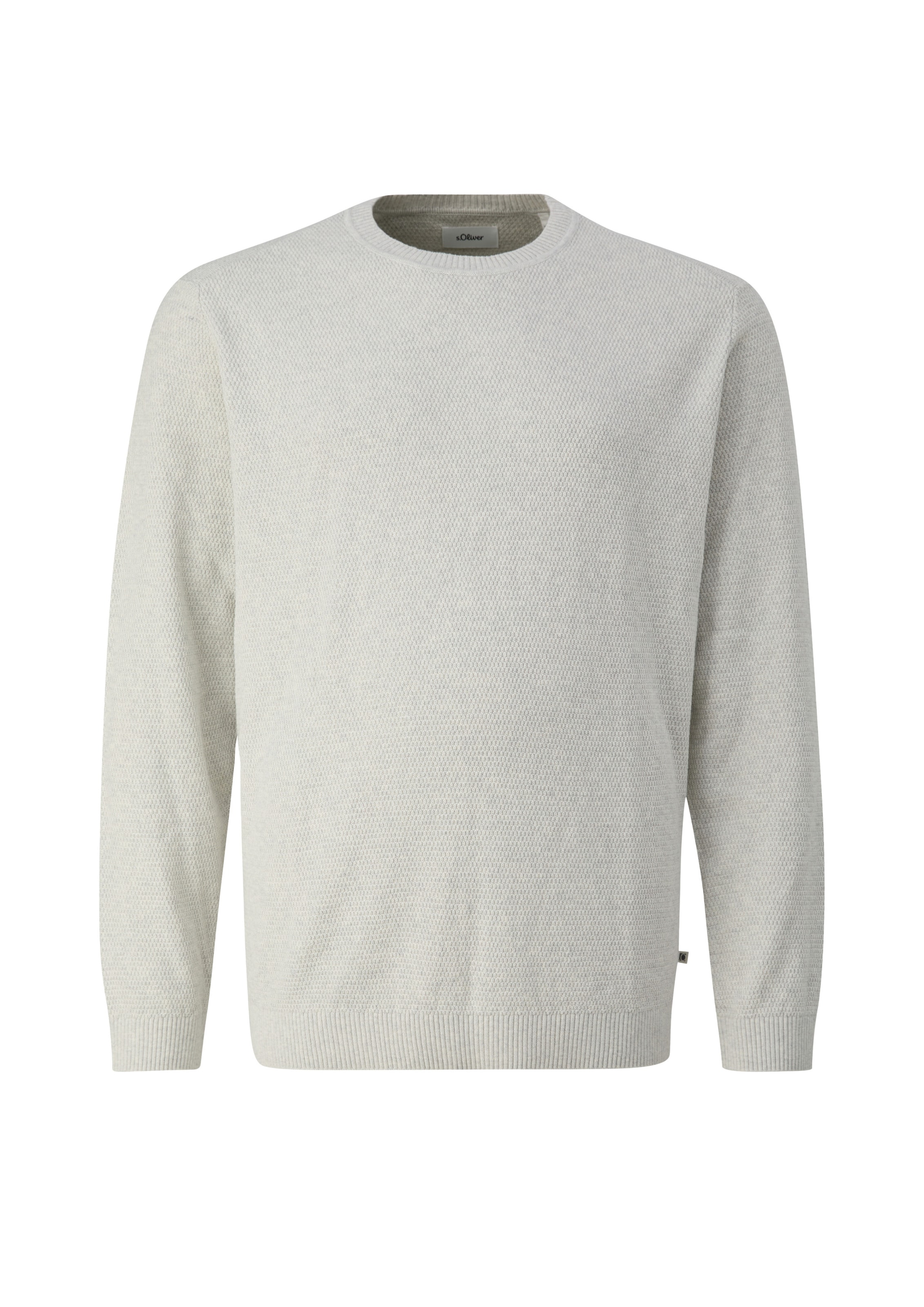 Pull-over s.Oliver Men Big Sizes en beige : devant