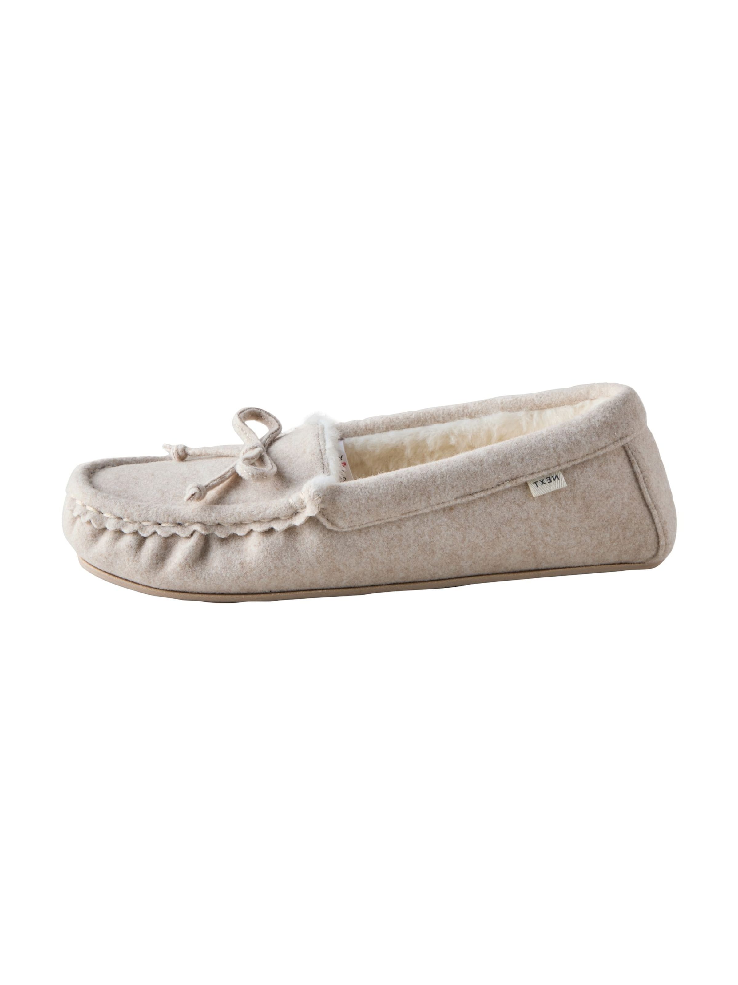 Pantoufle Next en beige : devant