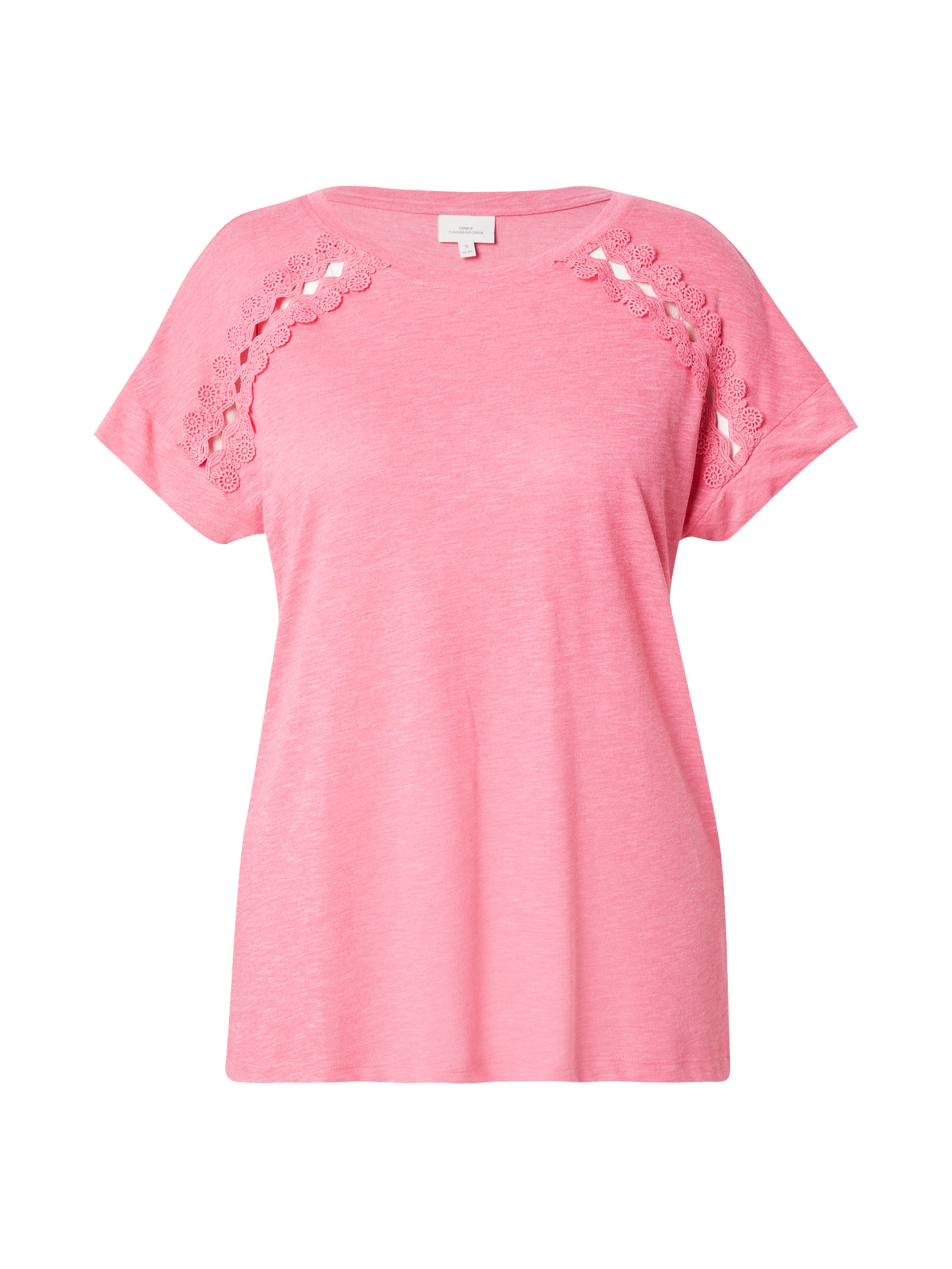 ONLY Carmakoma - Camiseta 'CARLIMLY' en rosa: frente