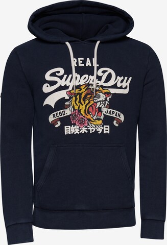 Felpa di Superdry in blu: frontale