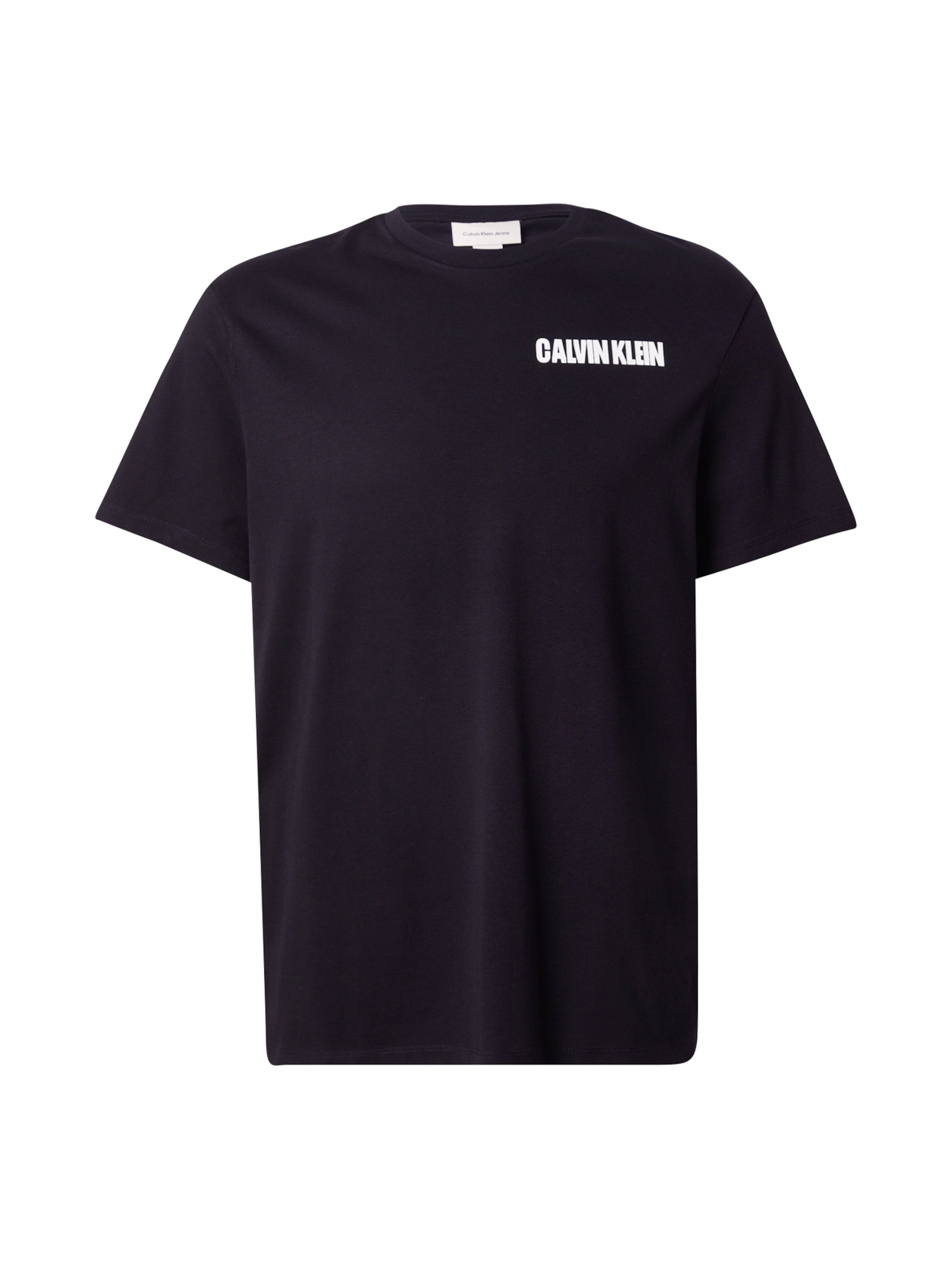 Calvin Klein Jeans - Camiseta en negro: frente