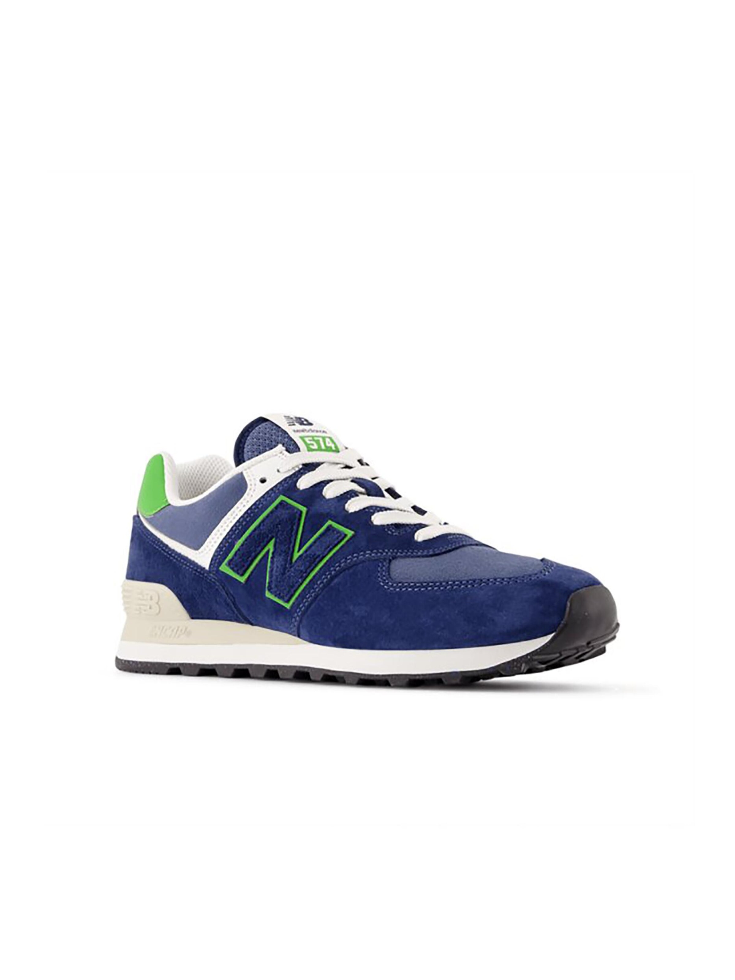 Scarpa bassa '574' di new balance in blu: frontale
