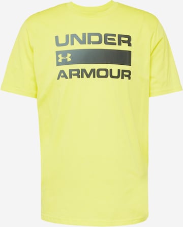 UNDER ARMOUR Funkční tričko 'Team Issue' – žlutá: přední strana