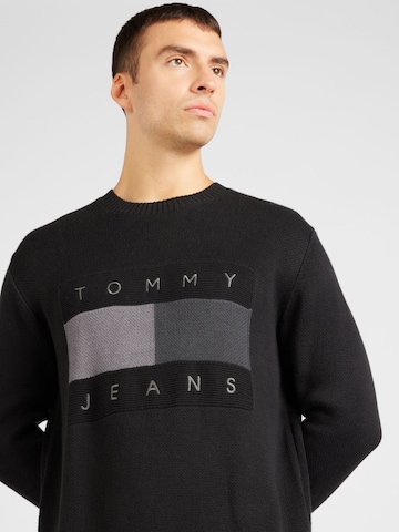 Tommy Jeans Pulover | črna barva